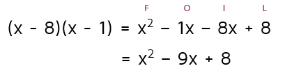 Check answer to factoring problems by using FOIL.