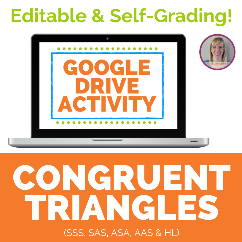Congruent Triangles activity for Google Drive
