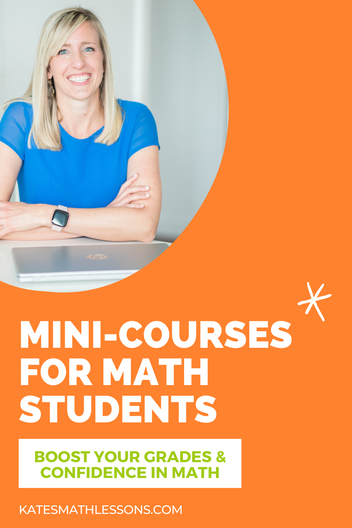 Online mini math courses for kids and math students