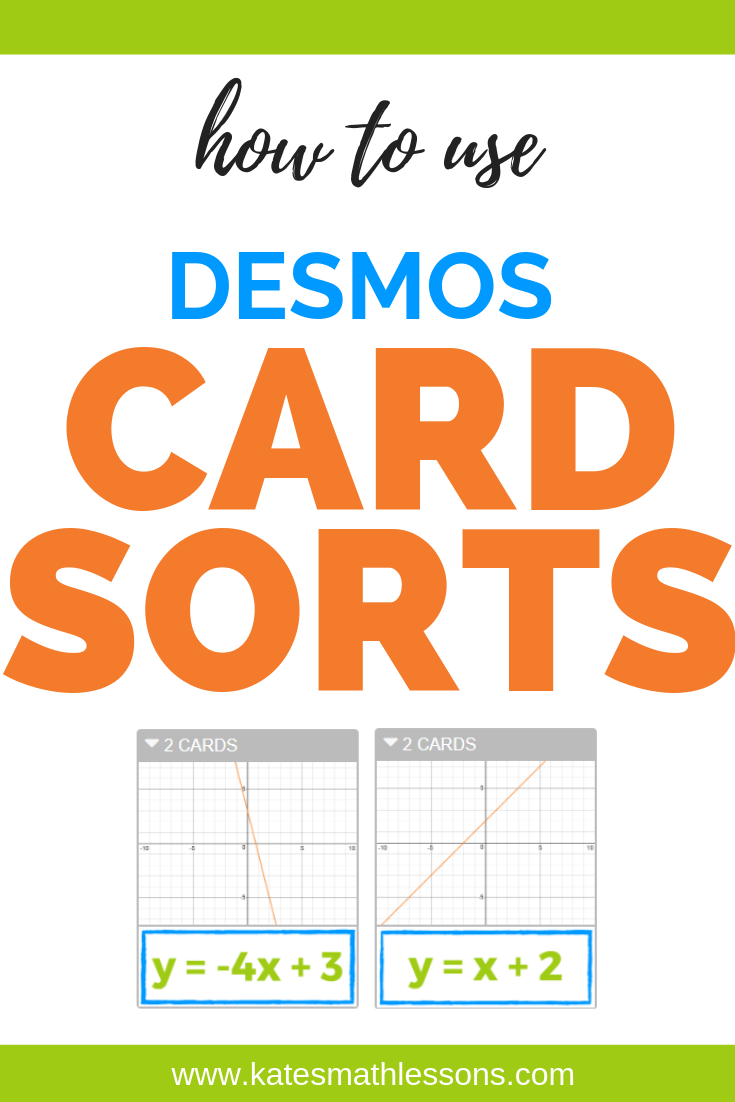How to use Desmos Card Sorts!