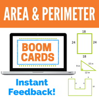 Perimeter and Area Boom Cards Activity