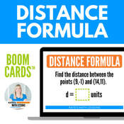 Distance Formula Digital Activity - great for distance learning!