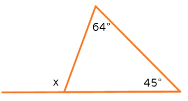How can you use the measures of the remote interior angles to find the measure of the exterior angle.