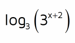 How does a logarithm cancel the base of an exponential expression?
