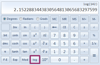 How to use a calculator to find a common logarithm.