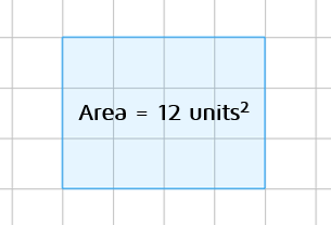 Area of rectangle.