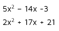 Quadratics with a constant in front of x-squared term