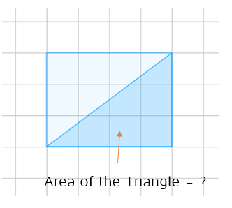 Area of a triangle practice problem.