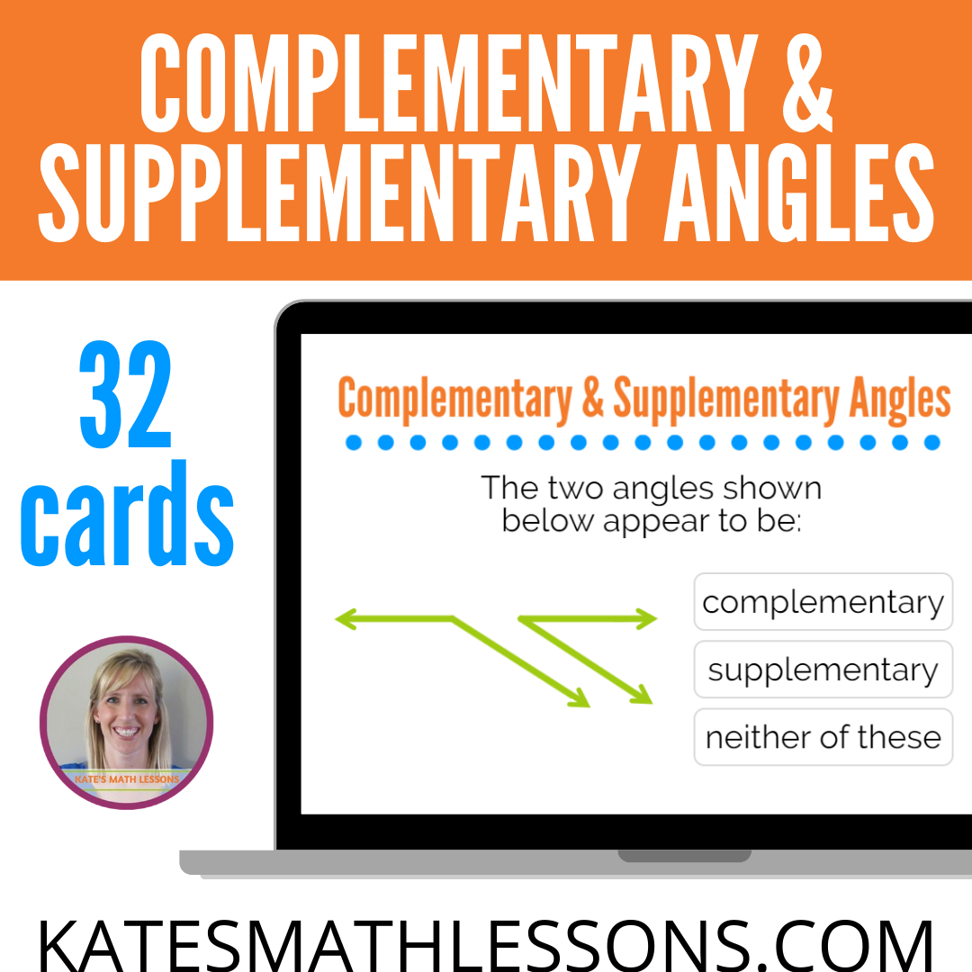 Complementary and Supplementary Angles Digital Activity