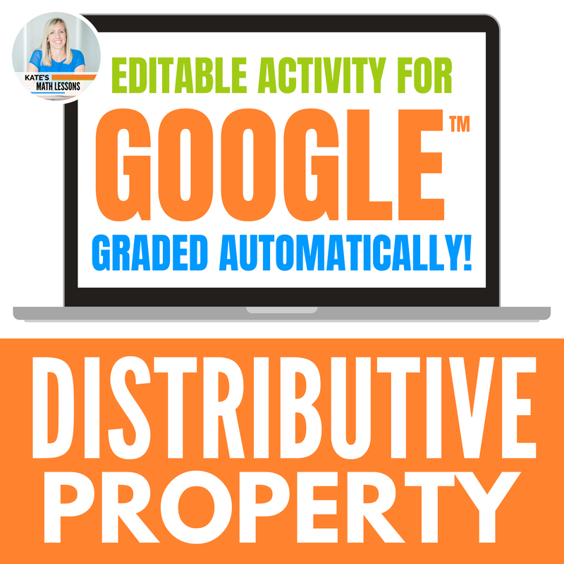 Distributive Property Digital Activity for Google Drive - Distance Learning