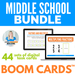 Middle School Math Digital Activities for Distance Learning