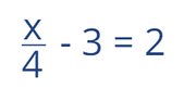 How do you solve a two-step equation in algebra?