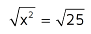 How to use a square root to solve an equation with a perfect square.