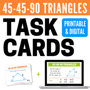 45-45-90 Triangles Study Guide - printable notes