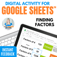 Finding Factors and Multiples Fun Digital Activity for Google