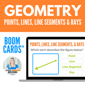 Points, Lines, Line Segments, and Rays Geometry Digital Activity for Students