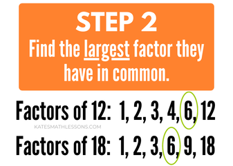 How do you find a GCF in math? Finding greatest common factor examples.