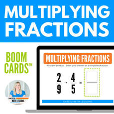 Multiplying Fractions Boom Cards - digital activity great for distance learning!