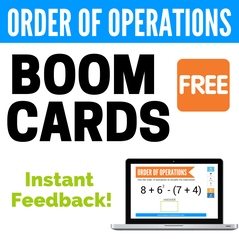 Order of Operations Boom Cards