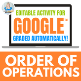 Order of Operations Digital Activity for Google Drive - great math practice for distance learning!