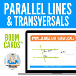 Angle Pairs, Parallel Lines and Transversals Activity Boom Cards