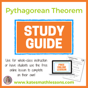 Pythagorean Theorem Study Guide (notetaking guide)