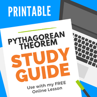 Pythagorean Theorem Study Guide (notetaking guide)