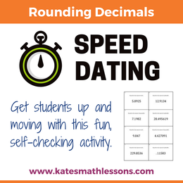 Rounding decimals to nearest tenth and hundredth fun activity