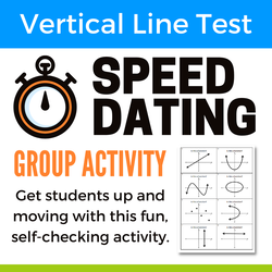 Vertical Line Test fun group activity.