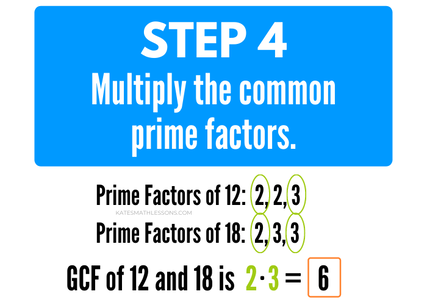 How to find the GCF (greatest common factor) of two numbers.