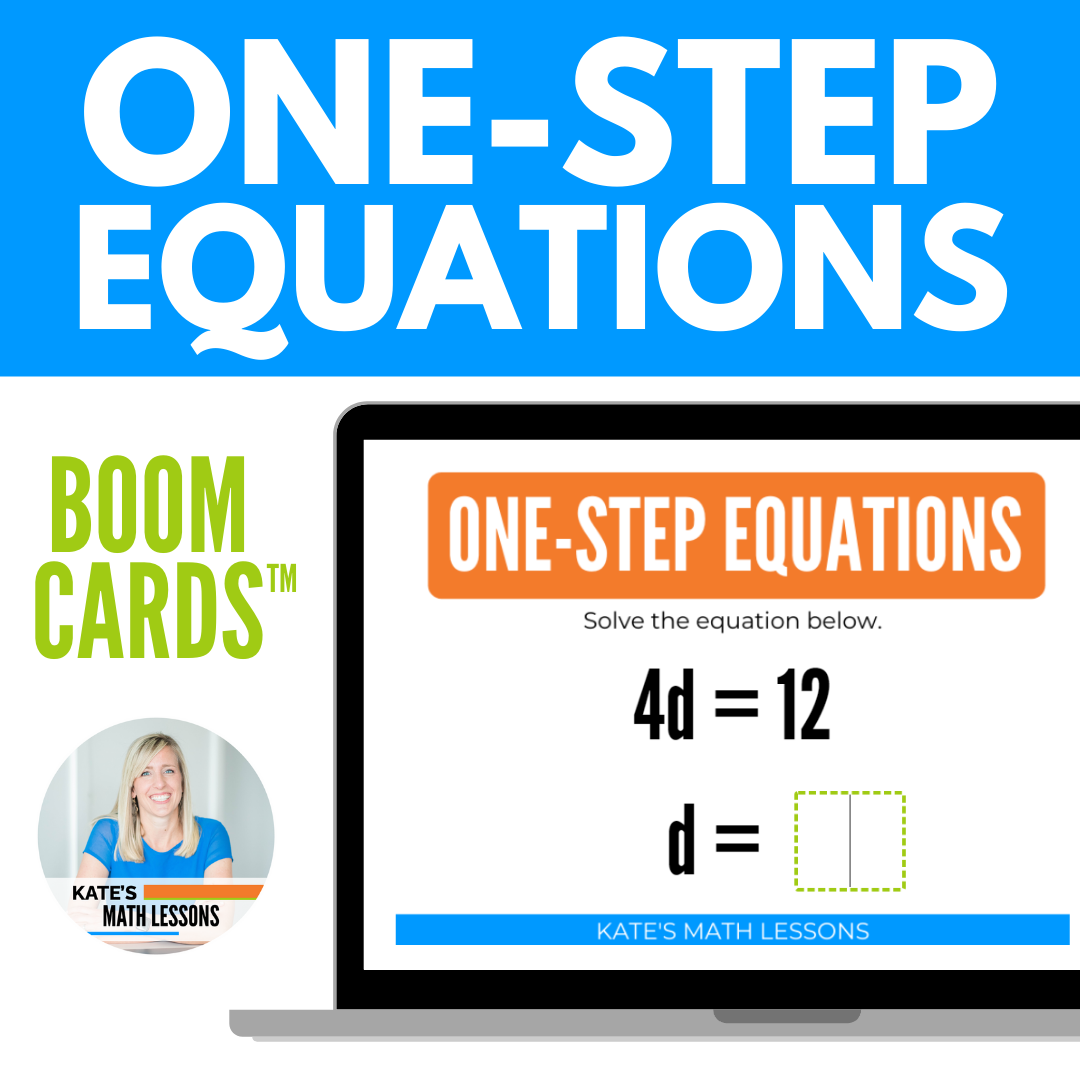 Ondartet Dele Ambassade How to Solving One-Step Equations - KATE'S MATH LESSONS