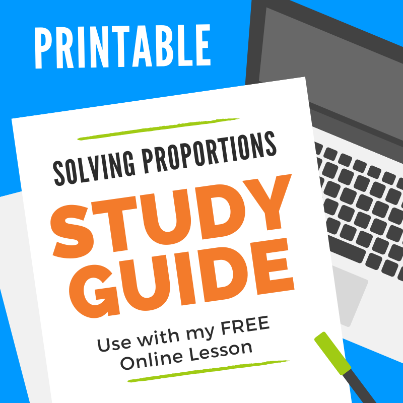 Solving Proportions study guide - guided notes great for distance learning!